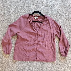 Cloth & Stone mauve Long Sleeve Blouse